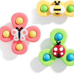 ALASOU Suction Cup Spinner Airplane Travel Toys for 1 Year Old Boy Girl